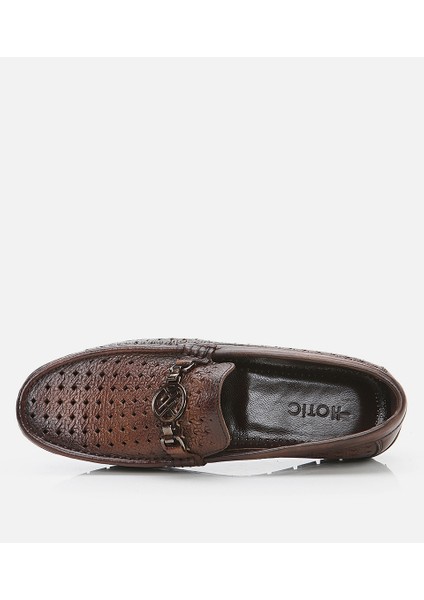 Erkek Deri Kahverengi Loafer fırsatları