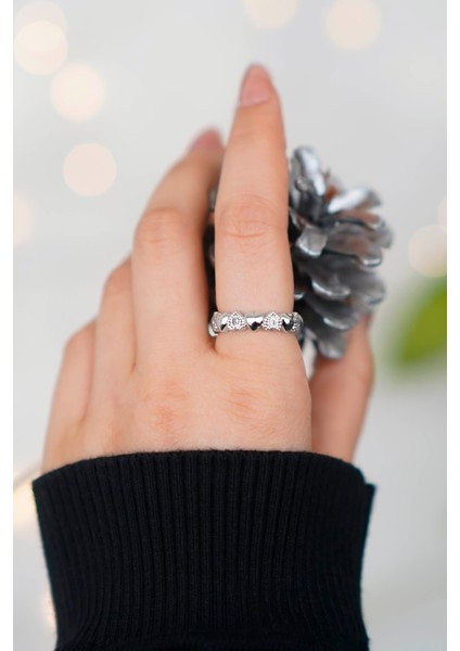 Kadın Paslanmaz Çelik Gümüş Gökyüzü Kolye ve Taşlı Kalp Yüzük (Kutulu) indirimleri