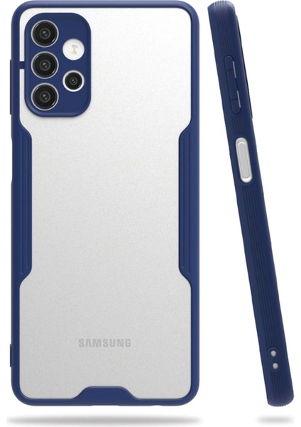 Samsung Galaxy A72 Kılıf Platin Silikon - Lacivert