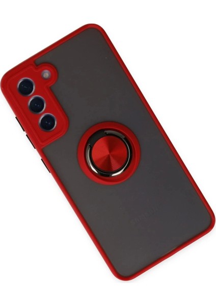 Samsung Galaxy S21 Fe Kılıf Montreal Yüzüklü Silikon Kapak - Kırmızı fiyatları