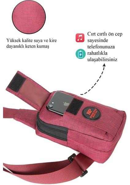 Kırmızı Telefon Bölmeli Çapraz Çanta, Şık ve Kullanışlı Tasarım fiyatları