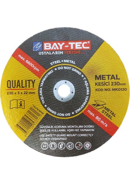 180X3X22 mm Metal Kesme Taşı MK0110
