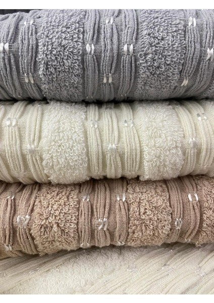 Inci Desen 3’lü El ve Yüz Havlu Seti – 50X90 cm %100 Pamuk, Yumuşak Dokulu,desenli fiyatları