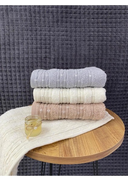 Inci Desen 3’lü El ve Yüz Havlu Seti – 50X90 cm %100 Pamuk, Yumuşak Dokulu,desenli indirimleri