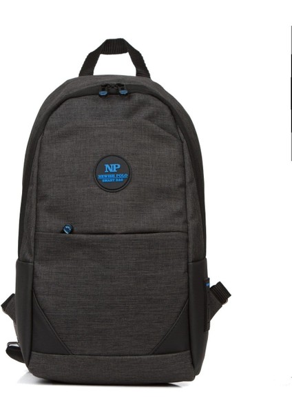 Keten Kumaş Erkek Çapraz ve Omuz Çantası, USB Çıkışlı, Siyah Renk fırsatları