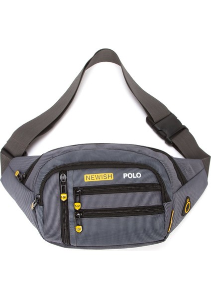 Gri Kumaş Çapraz Omuz ve Bel Çantası, Şık ve Hafif Tasarım modelleri