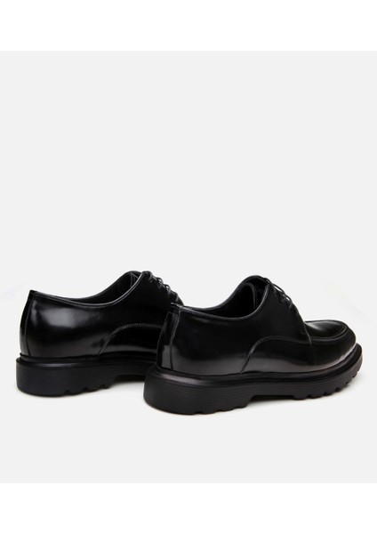 02Ayh292780A100 Deri Siyah Erkek Günlük Ayakkabı fırsatları
