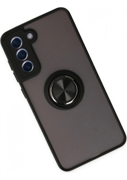 Samsung Galaxy S21 Fe Kılıf Montreal Yüzüklü Silikon Kapak - Siyah fiyatları