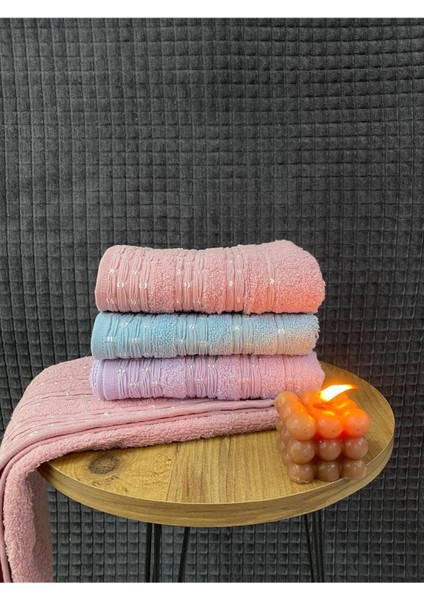 Inci Desen 3’lü El ve Yüz Havlu Seti – 50X90 cm %100 Pamuk, Yumuşak Dokulu,desenli indirimleri