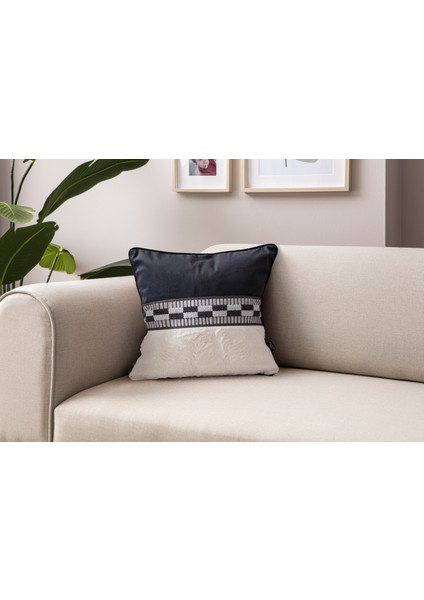 Premium Biyeli Tavşan Tüyü & Punch Işlemeli Tekli Dekoratif Özel Tasarım Kırlent Kılıfı modelleri