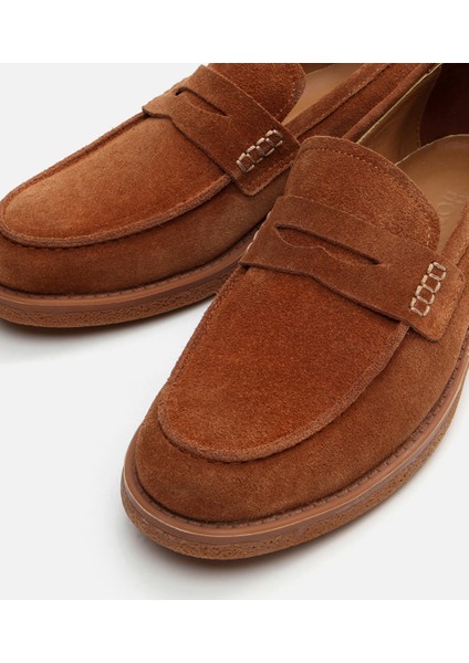 02AYH292750A370 HAKIKI Deri Taba Erkek Loafer fırsatları