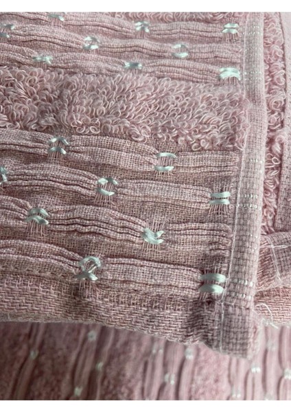 Inci Desen 3’lü Banyo Havlu Seti – 100X150 cm %100 Pamuk, Yumuşak Dokulu,desenli. indirimleri