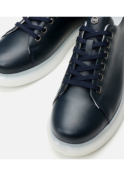 02AYH296460A680 Deri Lacivert Erkek Günlük Ayakkabı modelleri
