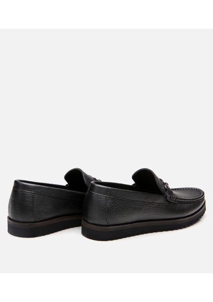 02AYH299400A100 Deri Siyah Erkek Loafer fırsatları