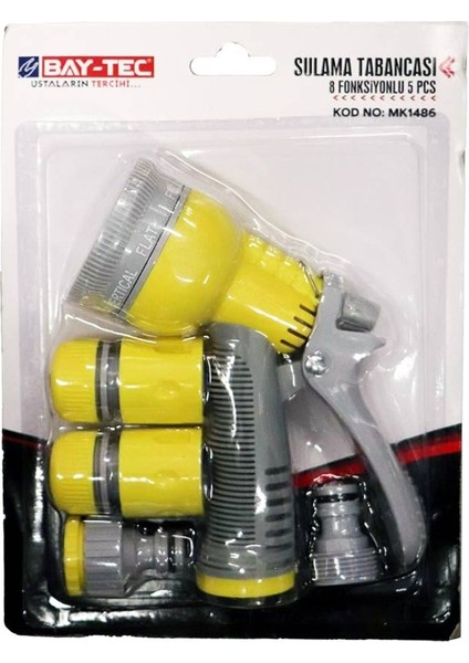 MK1486 Sulama Tabancası 8 Fonksiyonlu 5 Parça fırsatları