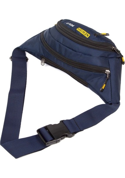 Lacivert Bel ve Omuz Çantası, Şık ve Hafif Tasarım