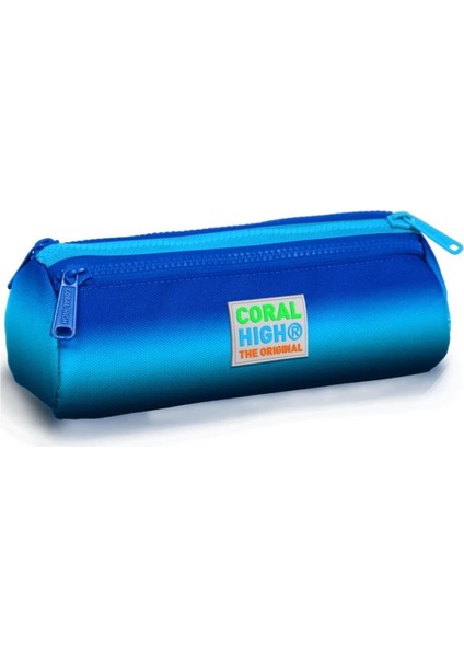Nessiworld Coral High Kids Lacivert Mavi Renk Geçişli Üç Bölmeli Kalem Çantası 22045