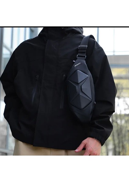 Siyah Unisex Çapraz Askılı Spor Bel ve Omuz Sırt Çantası modelleri