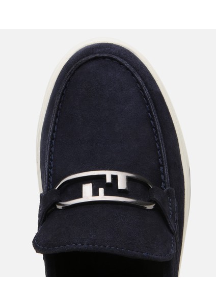02AYH302930A680 ERKEK Süet Deri Lacivert Toka Detaylı Günlük Loafer modelleri