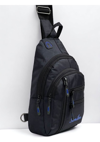 Şık Siyah Çok Amaçlı Günlük Omuz ve Bel Çantası modelleri