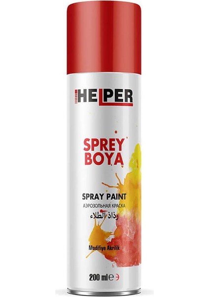 Helper Akrilik Sprey Boya Ral 3020 Trafik Kırmızı 200 ml