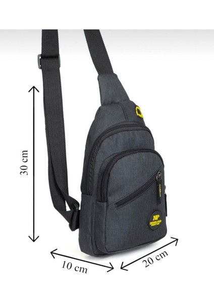 Şık Siyah Çok Amaçlı Çapraz Askılı Çanta ve Bodybag Günlük Kullanım