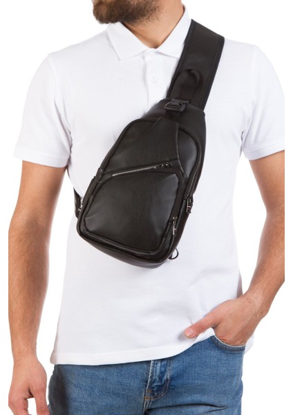 Unisex Deri Sırt Çantası, Spor, Günlük ve Seyahat Için Ideal, USB Kulaklık Çıkışlı.