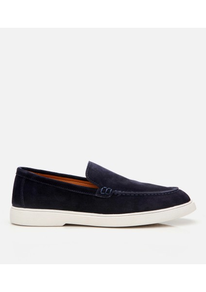 02AYH305500A680 ERKEK Süet Deri Lacivert Loafer