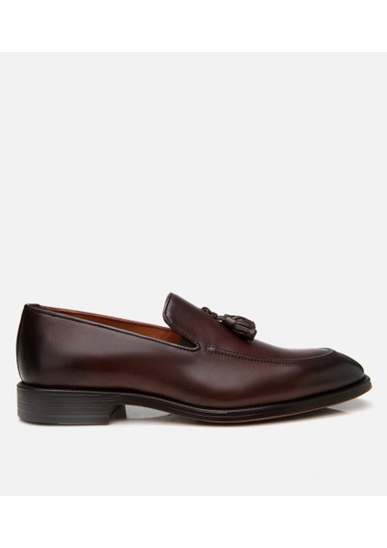 Masters 02ayh305270a480 Erkek Deri Kahverengi Püskül Detaylı Klasik Loafer
