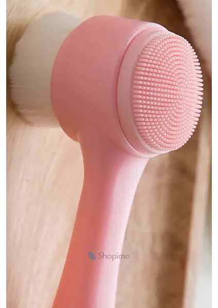 Çift Taraflı Makyaj Temizleme Fırçası Peeling Siyah Nokta Arındırıcı Silikon Yüz Bakım Aleti indirimleri