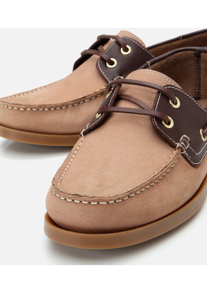 02ayh303310a450 Erkek Nubuk Deri Vizon Bağcık Detaylı Günlük Loafer modelleri