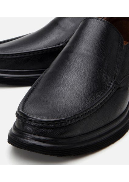 02AYH305410A100 Deri Siyah Erkek Günlük Ayakkabı fırsatları