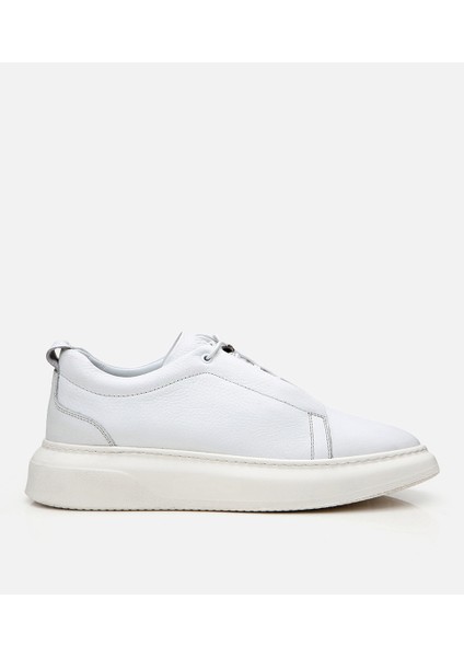 02AYH305790A900 ERKEK Deri Beyaz Ultra Hafif Tabanlı Spor Ayakkabı