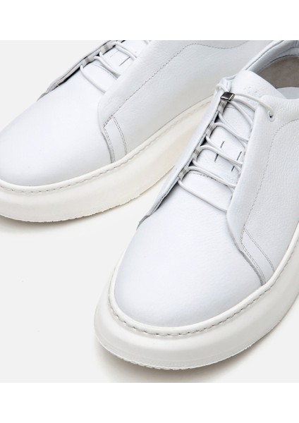 02AYH305790A900 ERKEK Deri Beyaz Ultra Hafif Tabanlı Spor Ayakkabı modelleri