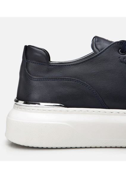 02AYH305820A680 Deri Lacivert Erkek Günlük Ayakkabı modelleri