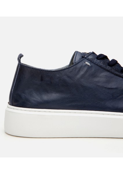 02AYH305870A680 ERKEK Deri Lacivert Hafif Tabanlı Spor Ayakkabı modelleri