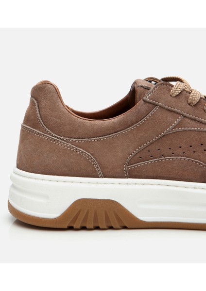 02AYH305890A300 ERKEK Nubuk Deri Yüksek Tabanlı Bej Spor Ayakkabı fırsatları