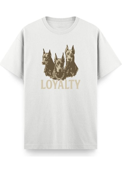 Loyalty Ön Baskılı Bisiklet Yaka Unisex Tshirt