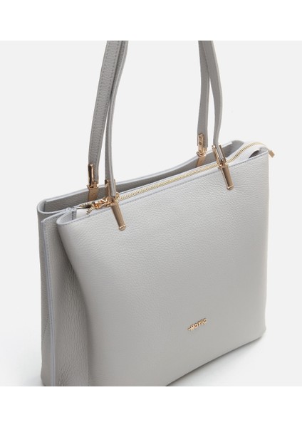 Kadın Deri Gri Omuz Çantası modelleri