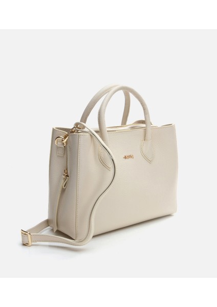 Kadın Deri Ekru Omuz Çantası modelleri