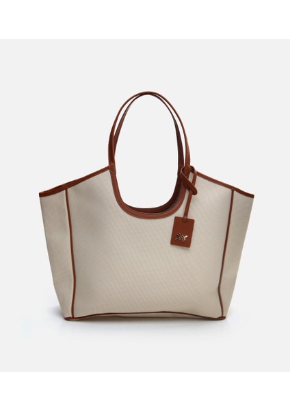 Kadın Ekru Omuz Çantası