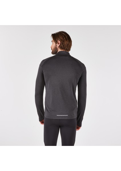 Kiprun Erkek Uzun Kollu Koşu Tişörtü - Siyah - Kiprun Run 100 fiyatları