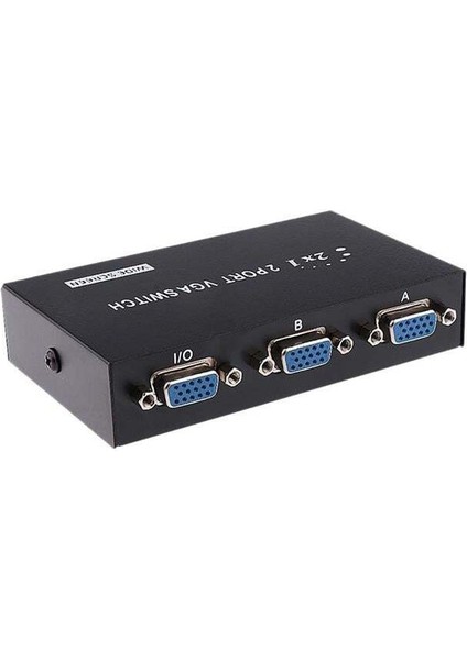 PowerMaster PM-4263 2 Port Giriş 1 Çıkış Manuel VGA Splitter Toplayıcı Switch (2 PC 1 Ekran) fiyatları