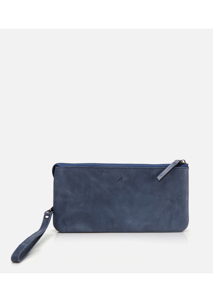 04CAH300760A620 HAKIKI Deri Mavi Erkek Çanta