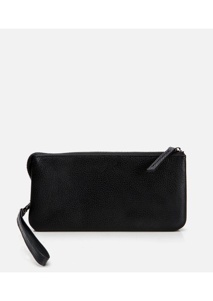 04CAH300750A100 HAKIKI Deri Siyah Erkek Çanta