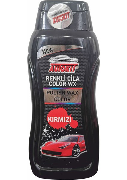 Autokit Renkli Likit Cila Kırmızı 300 ml