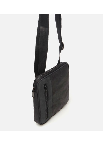 Erkek Deri Siyah Postacı Çantası modelleri