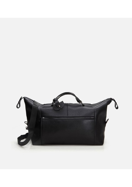 04CAH290740A100 HAKIKI Deri Siyah Erkek Çanta x Danilo Zanna