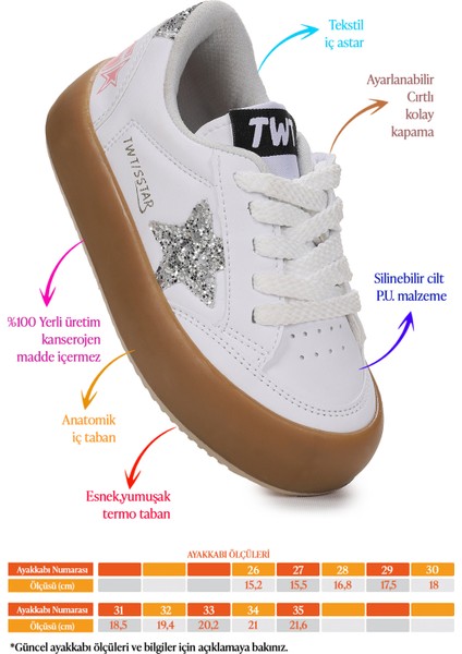 Rida Günlük Bağcıklı Kız Çocuk Spor Ayakkabı fiyatları