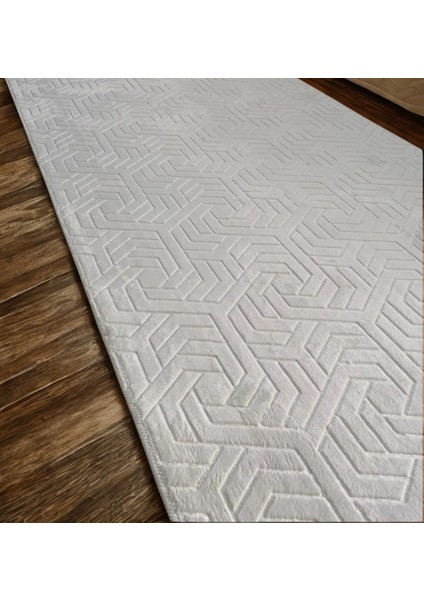 Dinar Armoni Kaymaz Tabanlı Kesme Kabartmalı Salon Koridor Mutfak Hali Açık Bej modelleri